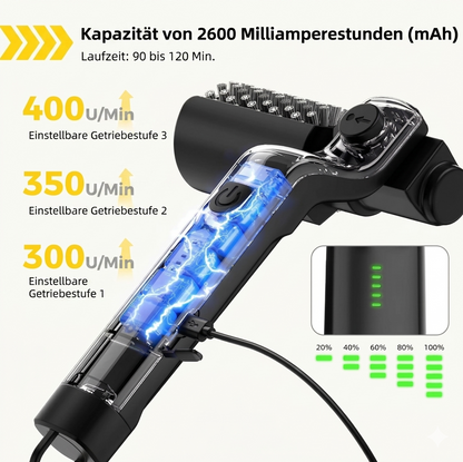 Kabellose BBQ-Reinigungsbürste mit 3 Geschwindigkeiten